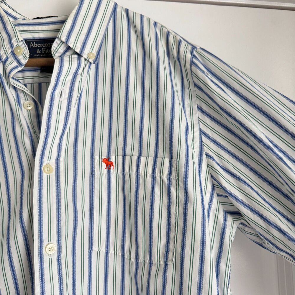 Men's Y2k Amercrombie & Fitch Muscle stripped long sleeve- XL